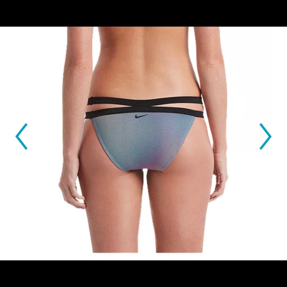 Nike Women's Color Fade Strappy Swimsuit Bikini Bottom, Beach large new